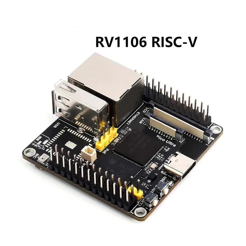 Voor Luckfox Pico Ultra Development Board RV1106 RISC-V Linux 8GB EMMC Ondersteunt Poe Ethernet Voeding