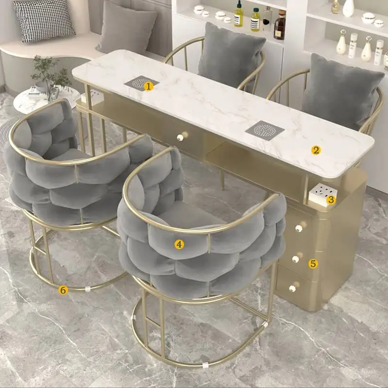 Cabinets Stand Rest Unghie Nail Table Workstation Tavolo Desk Yoocel Powder Nordic Nail Table Professionale Manicure Furniture
