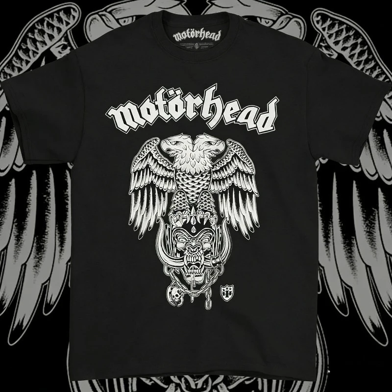 2025 الصيف Motorhead قتل بالموت الغنائي الفرقة الجرافيك طباعة الرجال قصيرة الأكمام 100% القطن الخالص تي شيرت مطبوع عادية فضفاض #1