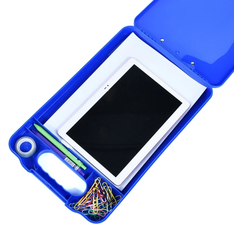 Multi-functional File Folder with Clipboard and Pen Box File Box Office Writing Pad for Student Teacher School