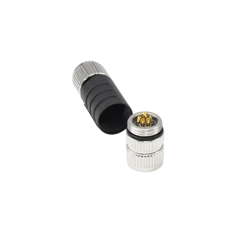 M8 Assembled Micro Automation Plug 3pin 4pin 5pin 6pin 8 Pin Industrial Grade Male Female Welding Aviation Connector IP67
