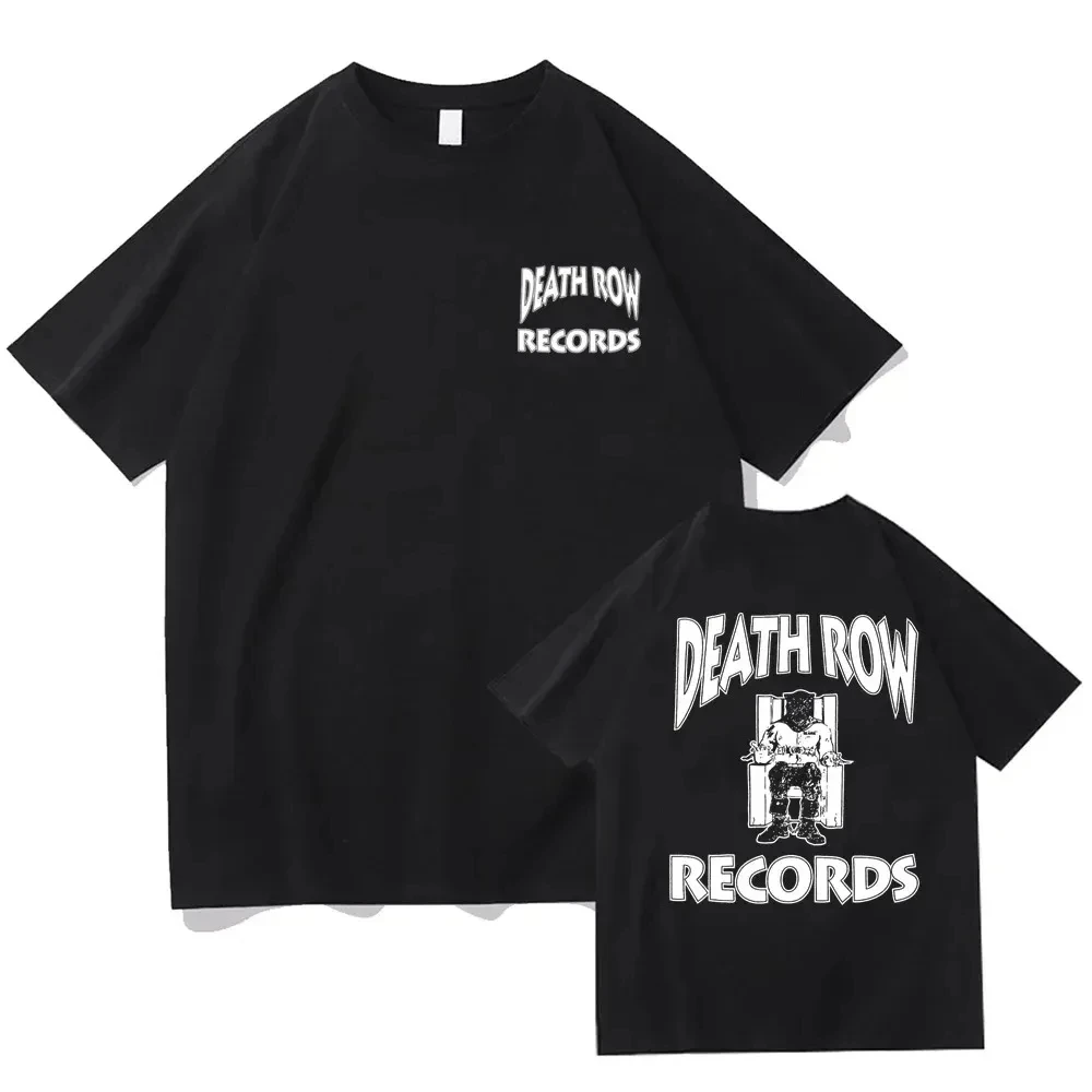 Death Row Records Dr Dre Tupac T-Shirt New Fashion Streetwear Tee-Shirt O-Neck Hip Hop Tshirts Men Unisex Top Shirts for Women