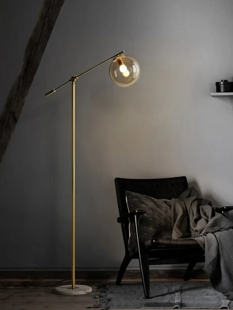 Modern Gold Deluxe floor lamp, living room, bedroom, sofa, bedside lamp, LED, Nordic, suitable for office and hotel lighting