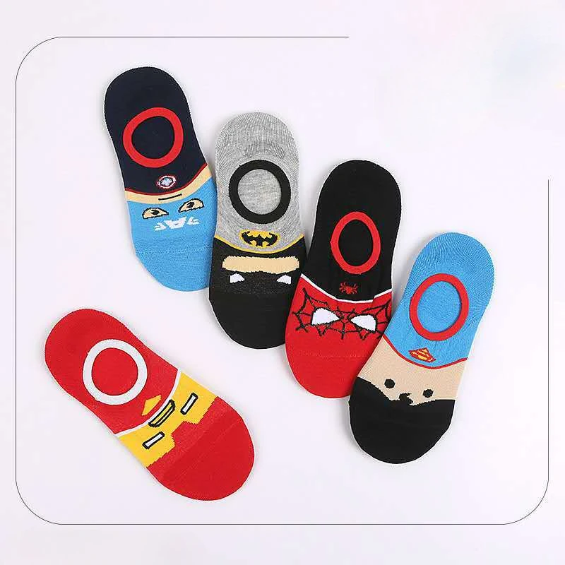 5Pairs Set 1-12Years Cute Cartoon Newborn Baby Boys Socks Non Slip Cotton Cartoon Kids Socks For Boys Girls Toddler Floor Sock