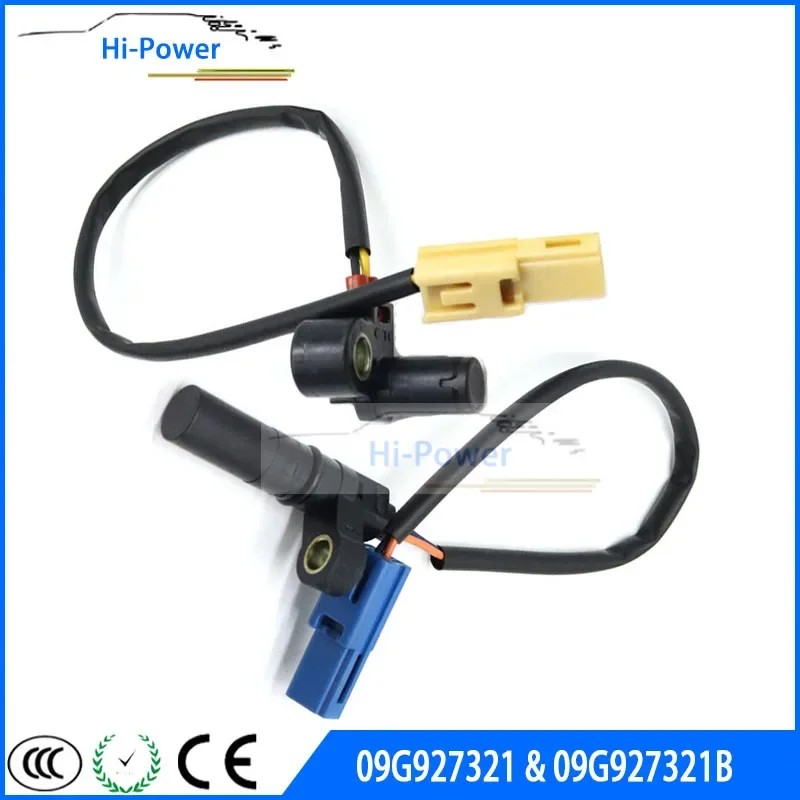 

2PCS OEM 09G927321B 09M927321B Auto Transmission Speed Sensor Input + Output Speed Sensor For VW CC Golf Passat Audi Car Parts