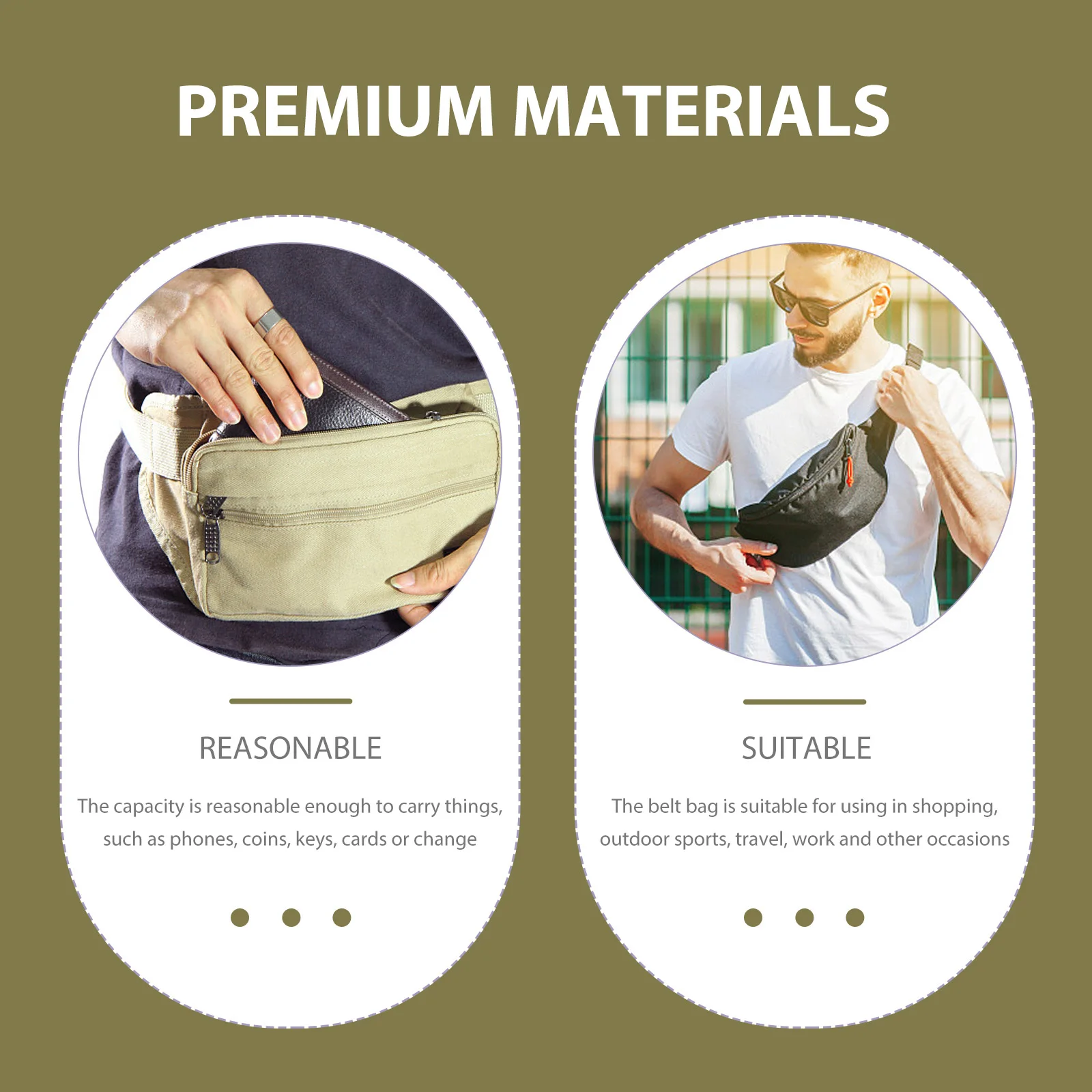 

Waist Bag for Cellphone Portable Anti-Lost Belt Pouch Lightweight Outdoor Phone Storage Pouch for Hiking Camping Sports Daily