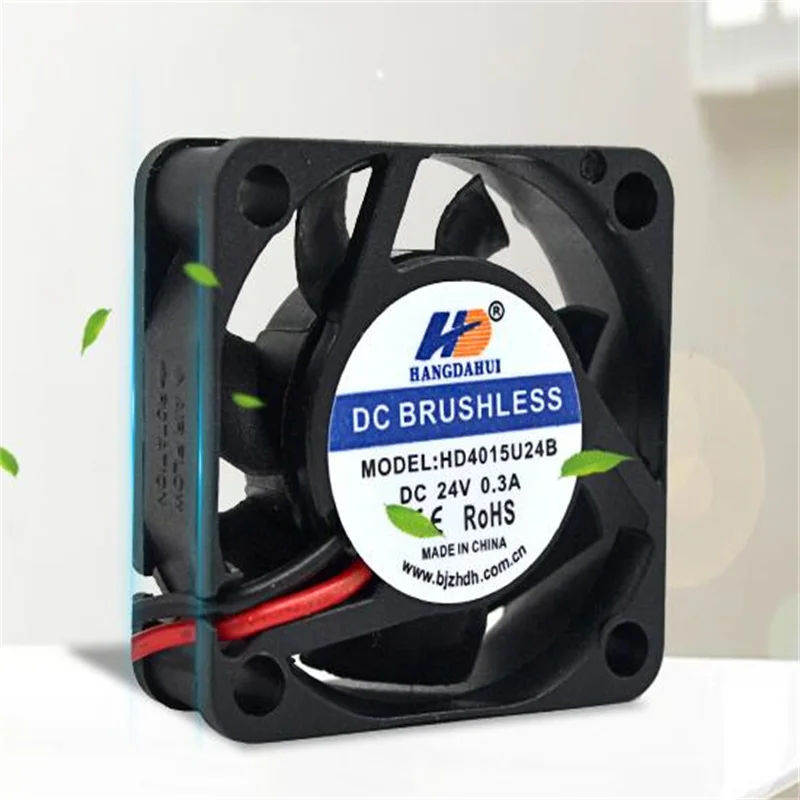 

HD4015U24B 4015 24V 0.3A two-wire double ball fan with large air volume of 4cm copy printer