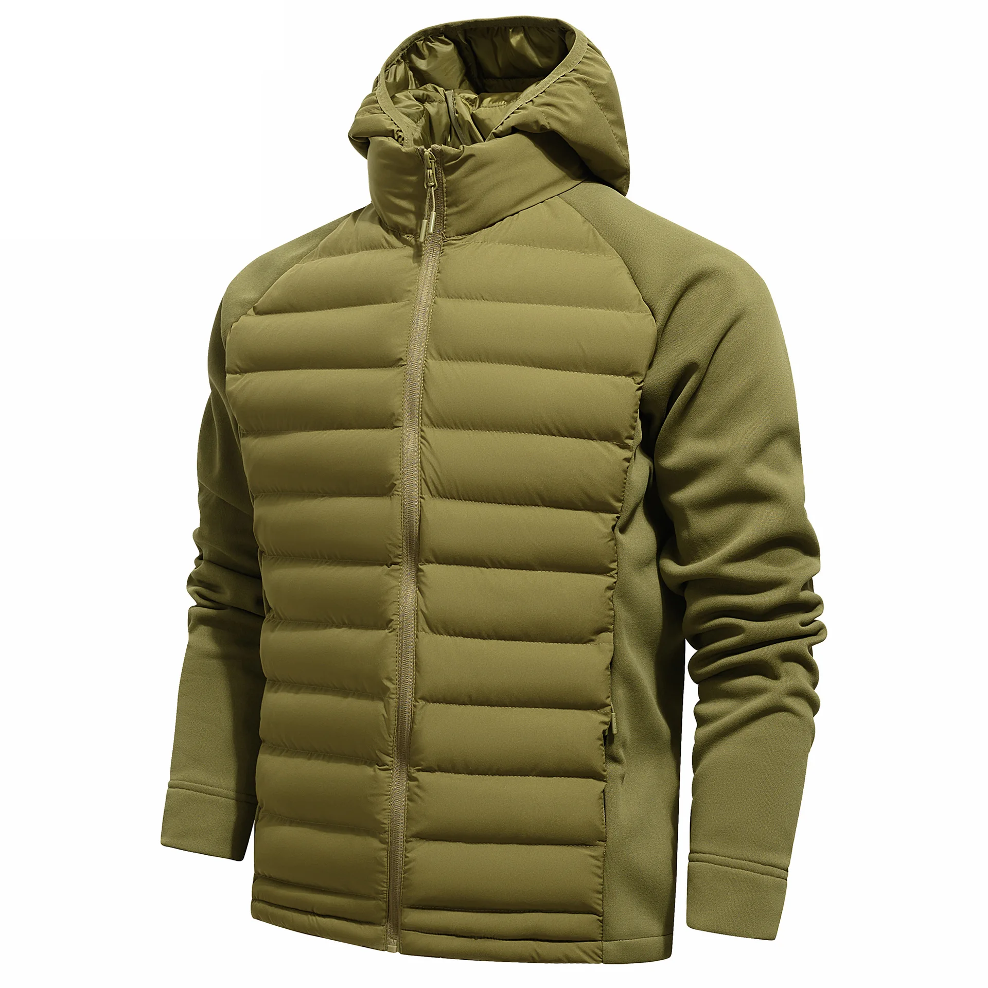 New Winter Men Hooded Lightweight Parkas Multi Grid Casual Down Jackets Fashion Male Slim Fit Warm Coats Trendy Winter Parkas 4X