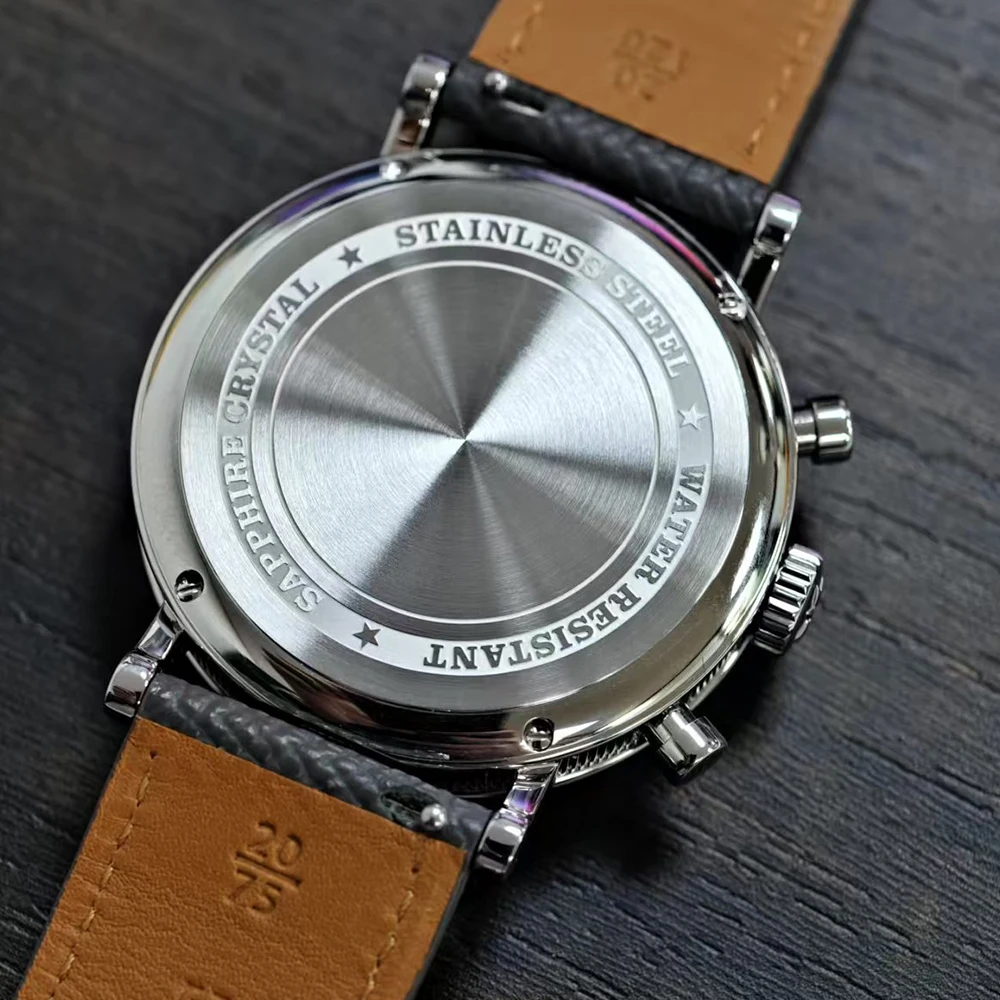 FARASUTE Fashion Japan VK64 Quartz Movement Men's Watch Chronograph Sport Watch AR Coating Sapphire Waterproof Wristwatch Reloj