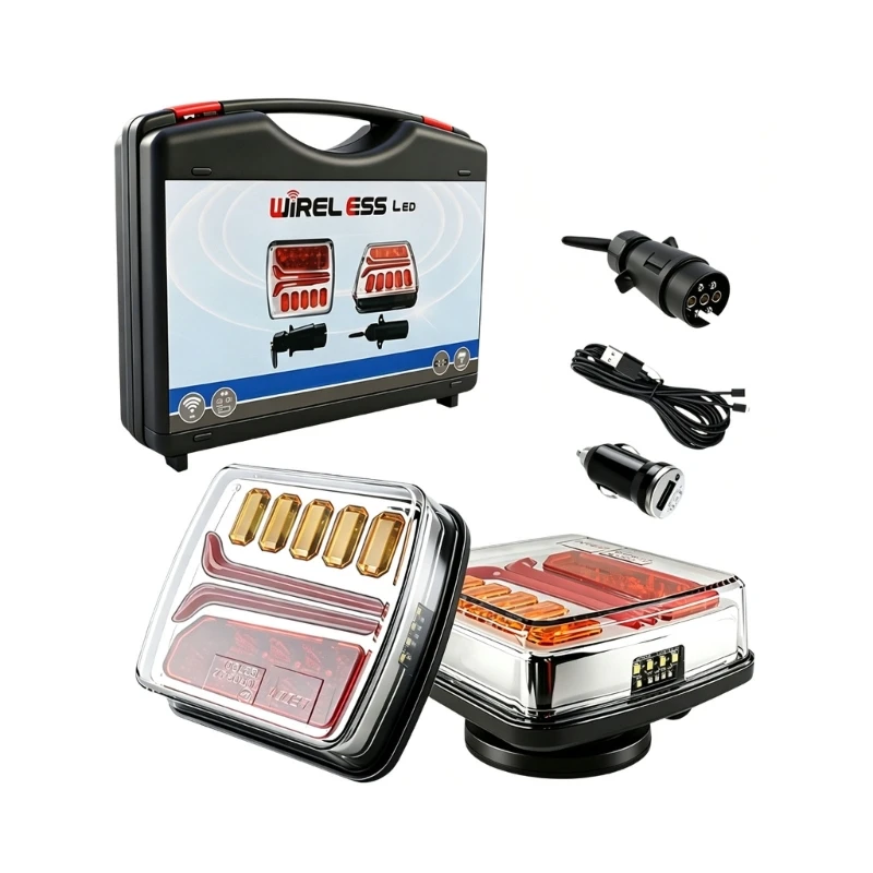 

M68B Detachable Truck Tail Lights 5 Light Modes High Visibility Day And Night