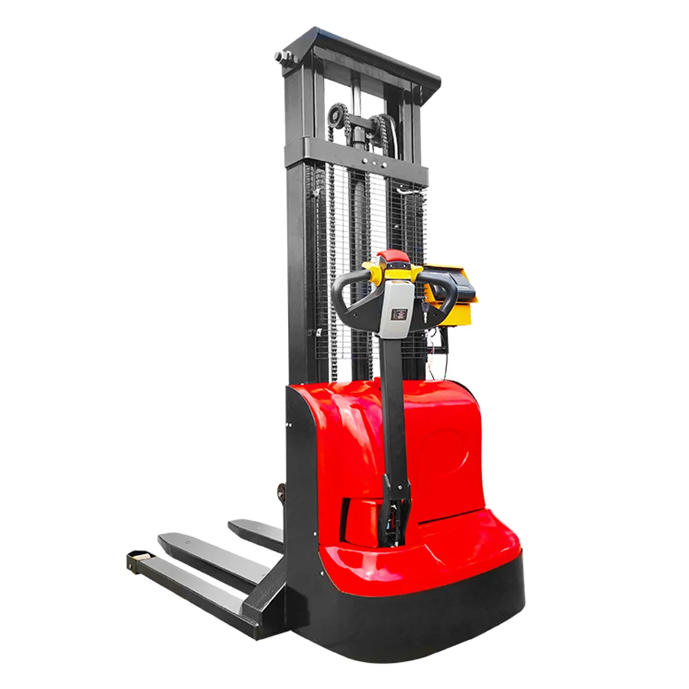 Mini Balance Electric Pallet Stacker Self-Propelled 6m Lift Radio Controlled 1.5 Ton Capacity