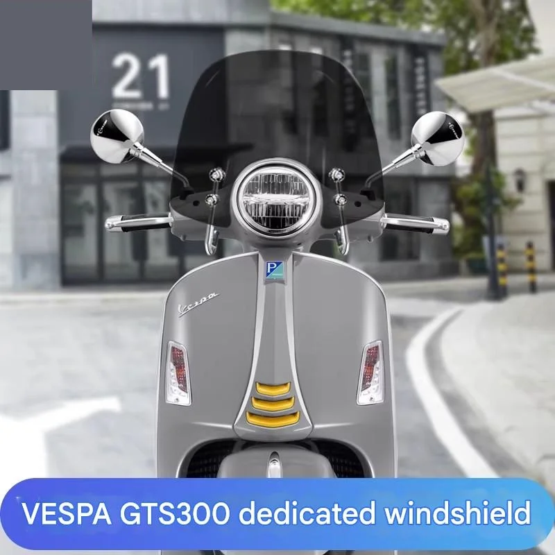 FOR Heavy-Duty Front Windscreen for Vespa GTS300GTS250 Anti-Impact Wear-Resistant Surface Easy to Clean Long Service Life Design