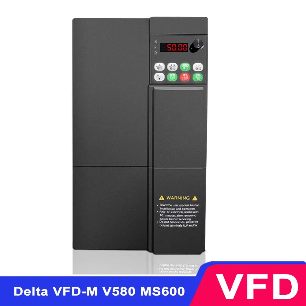 

Delta VFD VFD-M V580 MS600 Series 220V 0.4KW 0.75KW 1.5KW 2.2KW 3.7KW