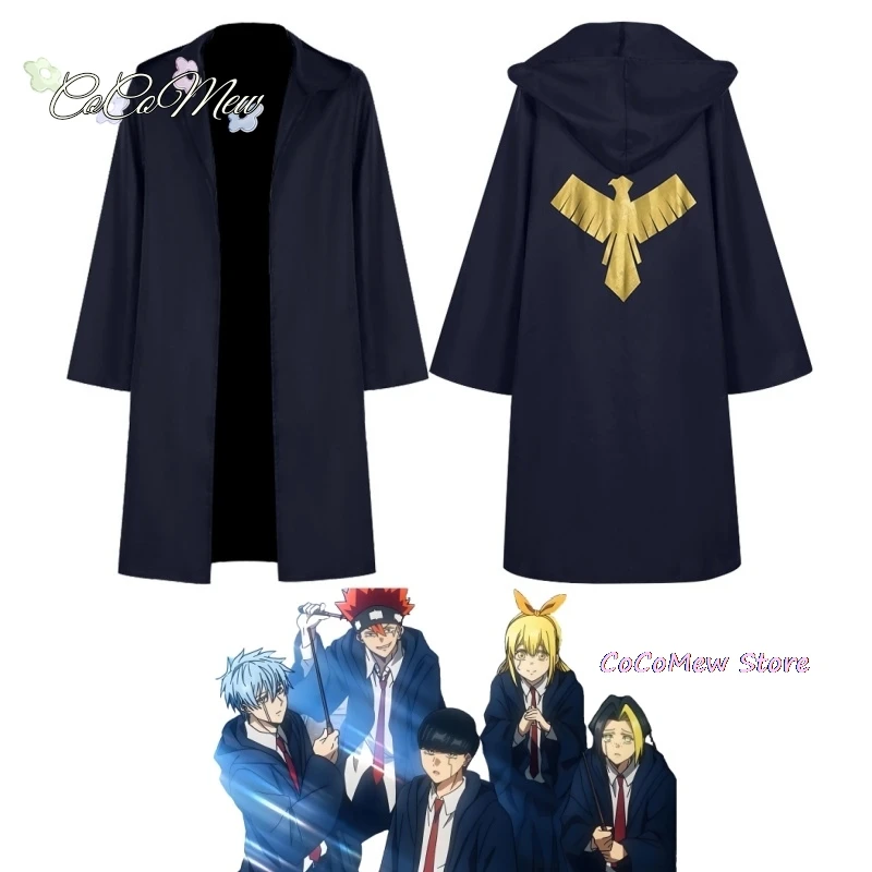 Anime Mashle Cosplay Magic and Muscles Costume Mash Lance Rayne Lemon Easton Magic Academy Uniform Blue Cloak Coat halloween cos