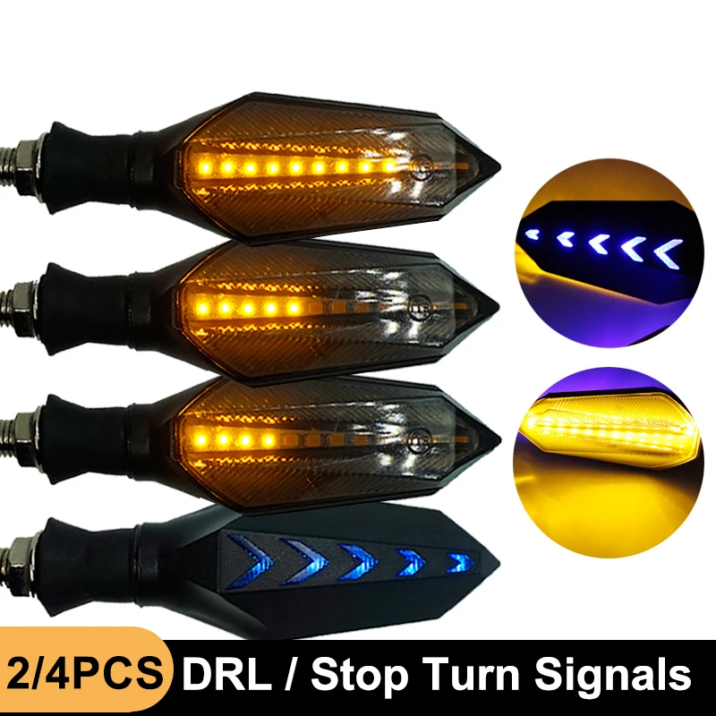 2835SMD Motorcycle Turn Signals Light Blinker Indicator LED for Ducati Diavel Yamaha Fz16 Quad Accessories Dominar 400 Yzf R1