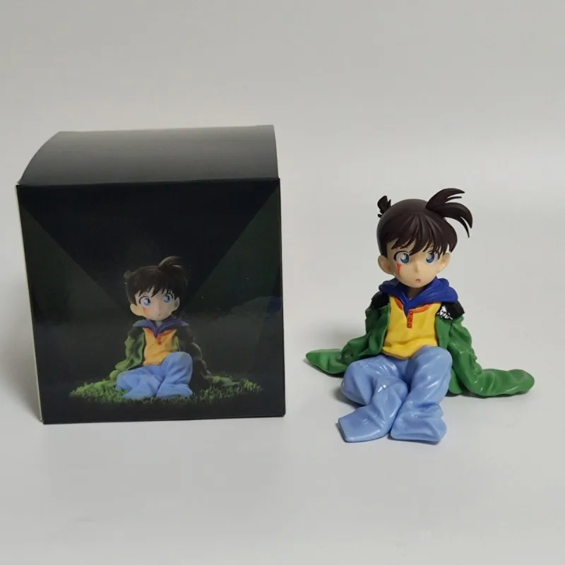 

11cm Anime Detective Conan Figure Conan Edogawa Action Figure Desktop Decoration Q Version Collectible Model Doll Toys Gifts