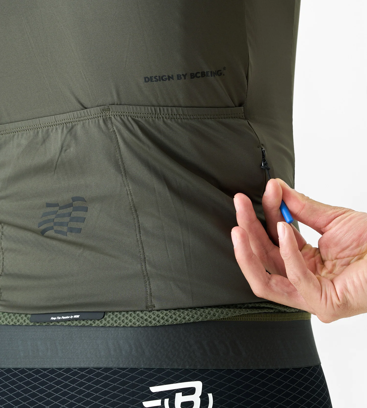 BCBE-ING Leichtes Radtrikot für Herren und Damen, atmungsaktives 3D-Netzgewebe, Fahrradtrikot mit kurzen Ärmeln, Radtrikot. – Detail 8