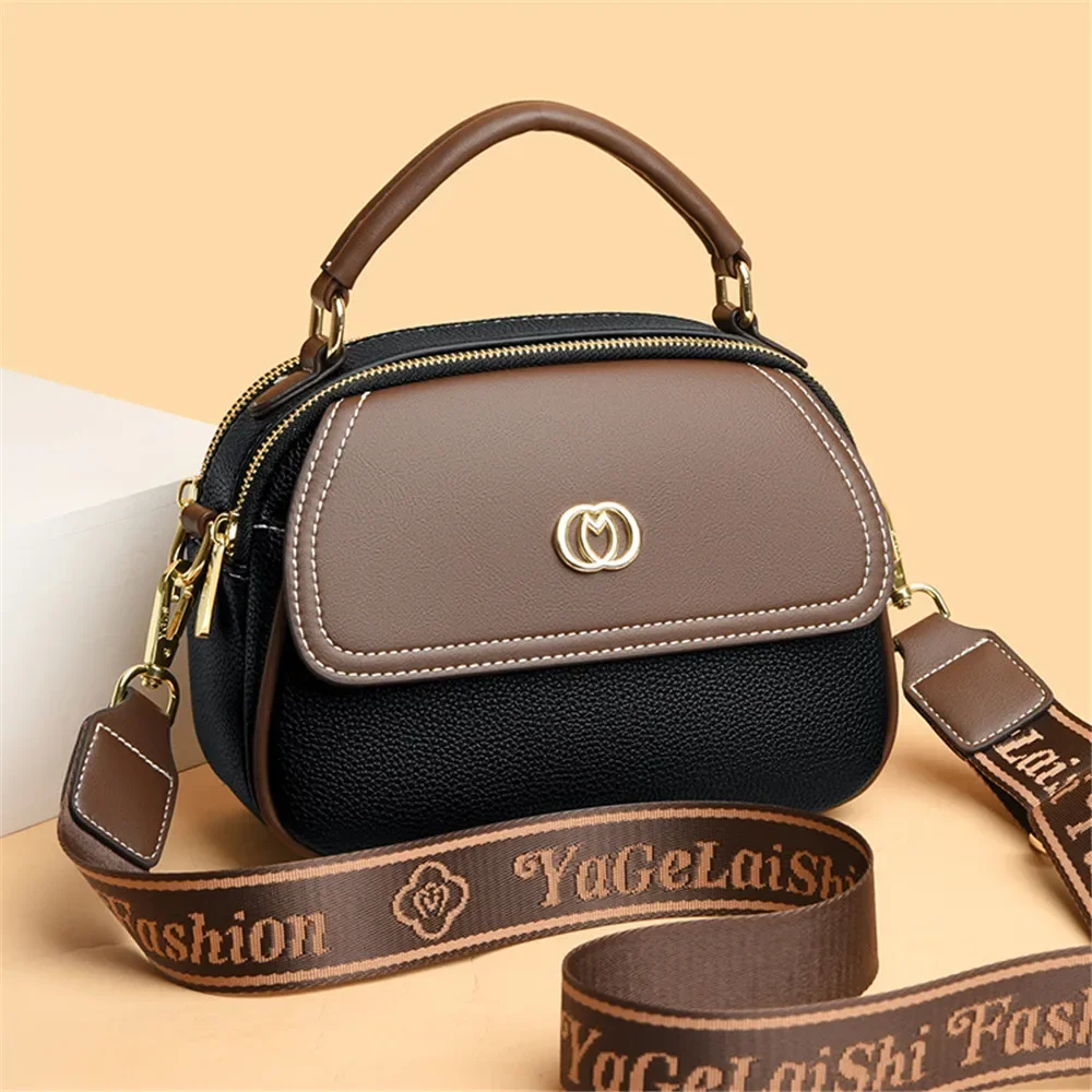 Vintage Soft Leather Shoulder Bags Female Luxury Handbags Women\'s Packet New Designer Fashion Small Crossbody Bag and Purses Sac