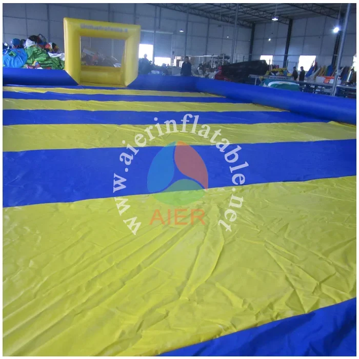 2016 Aier New design inflatable soap football field / soccer football field for sale