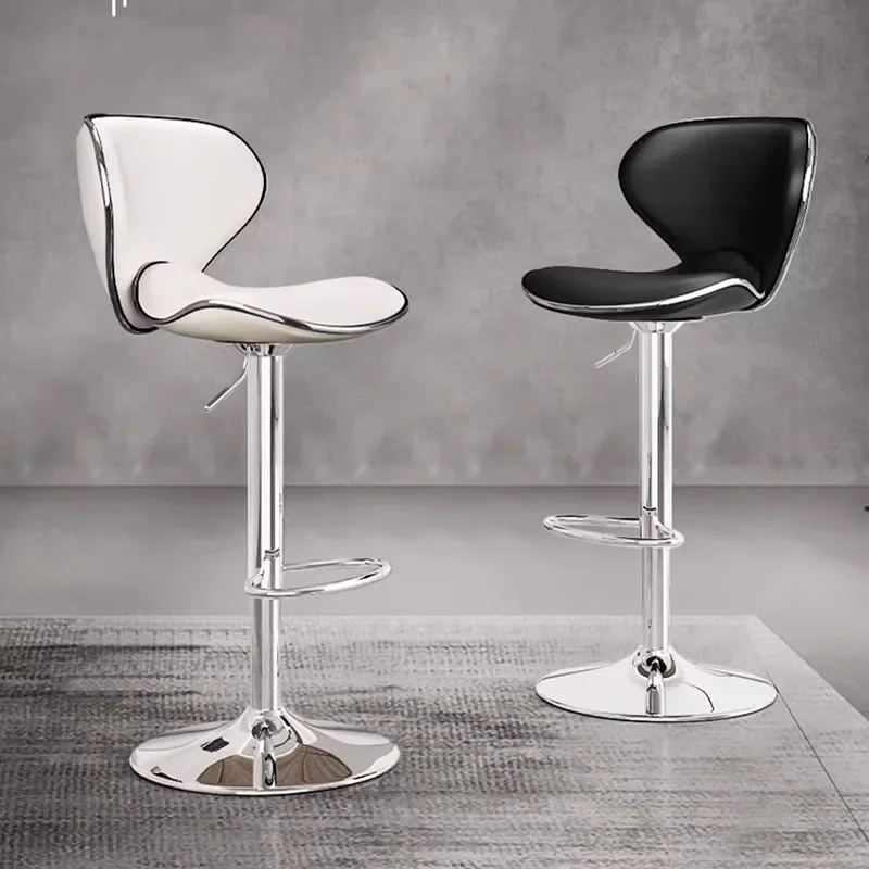 Dining Metal Bar Chairs Nordic Modern White Swivel Bar Stool Luxury Design Bancos Para Barra De Cocina Restaurant Furniture