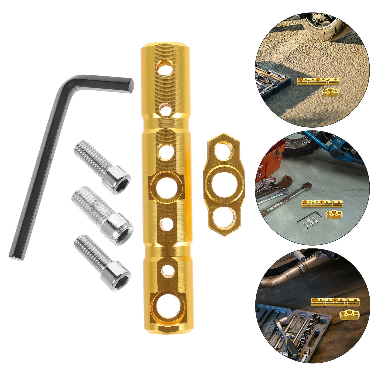 

1Set Aluminum Alloy Motorcycle Handlebar Crossbar Phone Holder for Electric Bikes Navigation Mount Safety Enhanced Bright Design
