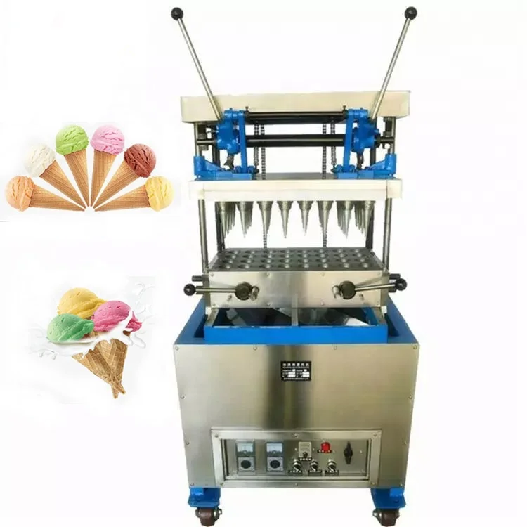 Semi automatic ice cream cone baking machine rolled sugar