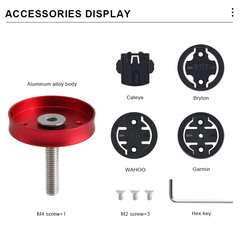 RIDERACE Fahrradcomputer-Halterung aus Aluminiumlegierung für Garmin GPS-Tachometer MTB Fahrrad-Stoppuhr Vorbau-Deckelhalterung – Detail 5