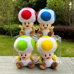 18cm Super Mario Bros Plush Toys Toad Red Colour Stuffed Toy Cartoon Soft Doll Childrens gifts