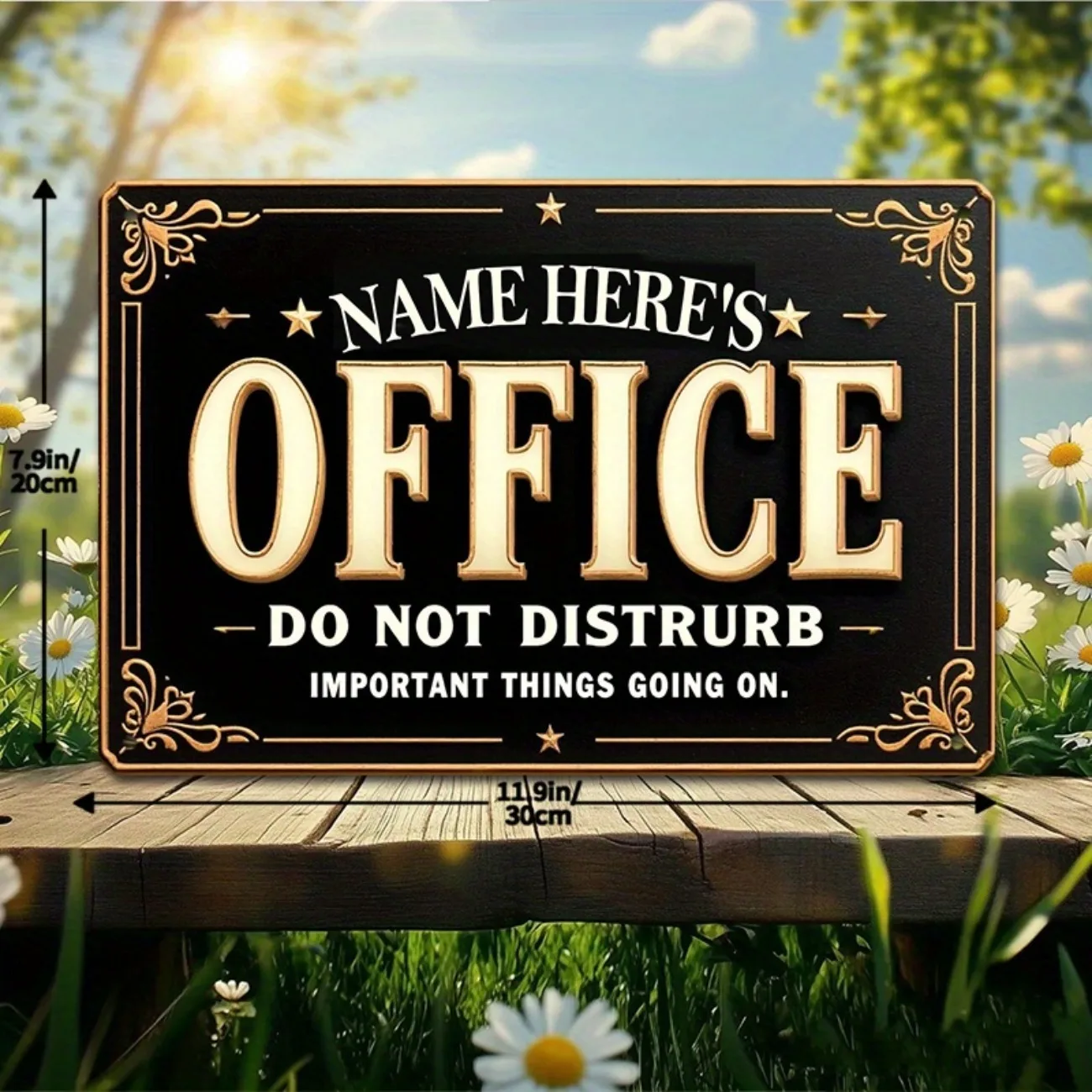 

Винтажная металлическая табличка для офиса на заказ, персонализированная табличка «Не беспокоить», высококачественная именная табличка, настенный декор (только для декоративных целей)