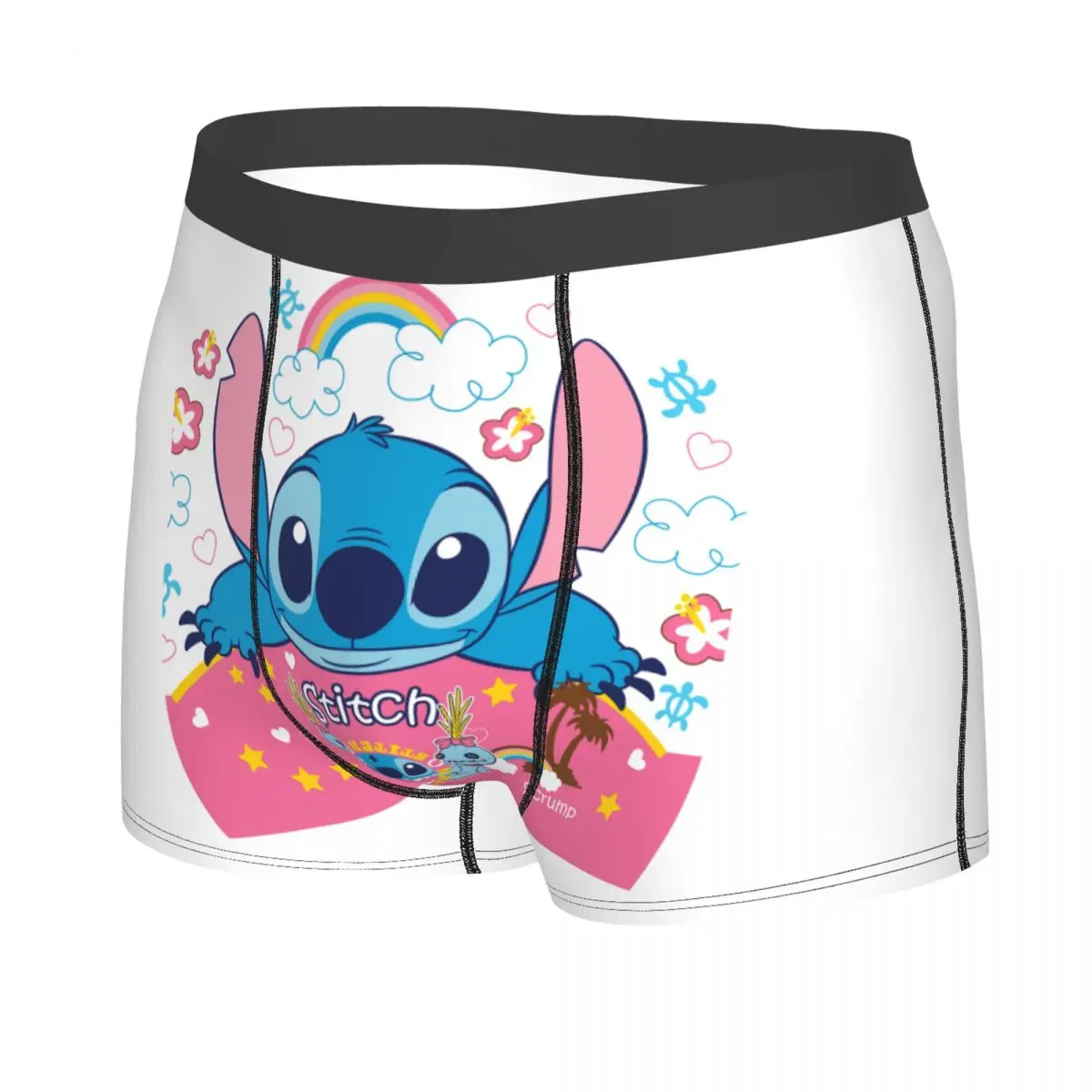 غرزة التلفزيون الكرتون الرسوم المتحركة الملابس الداخلية الرجال مثير طباعة مخصص سراويل بوكسر سراويل #2