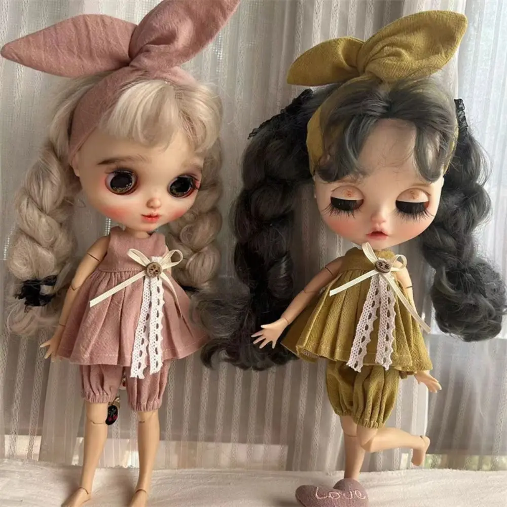 

Платье принцессы, одежда для куклы Блайт, пасторальный стиль, кукольное украшение, OB22 OB24, аксессуары, кружевное милое винтажное платье Блайт, макияж