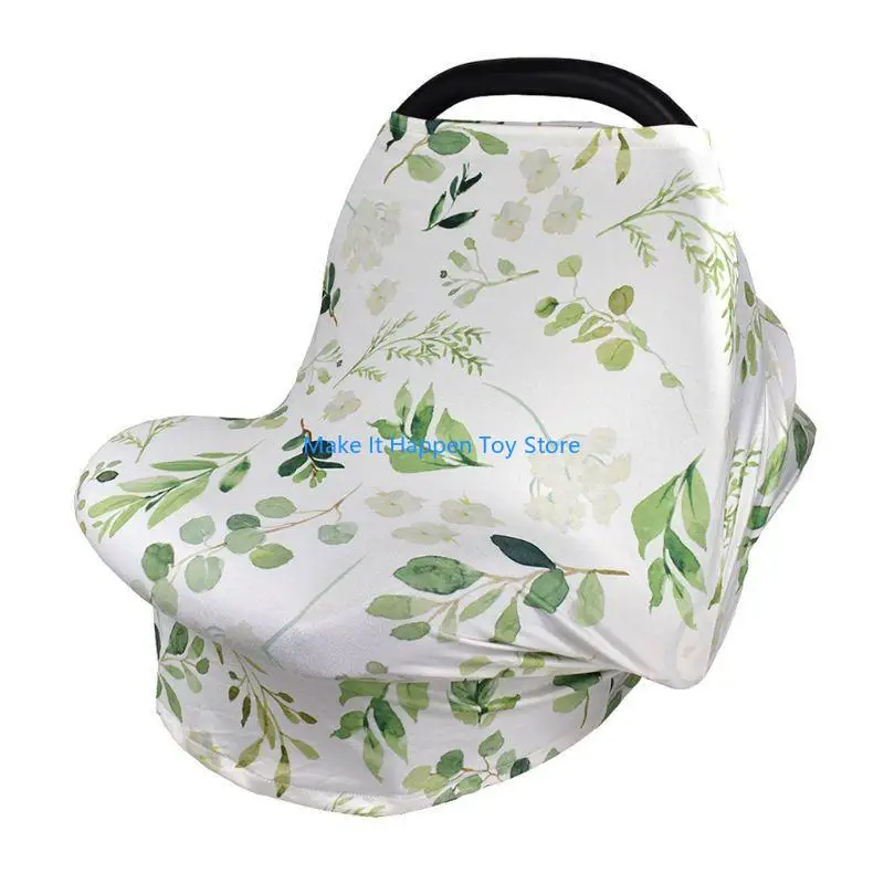 

28EC Breathable Breastfeeding Cover Baby Feeding Nursing Covers Elastic Pram Cover Outdoor Privacy Cover Mother Nursing Cloth