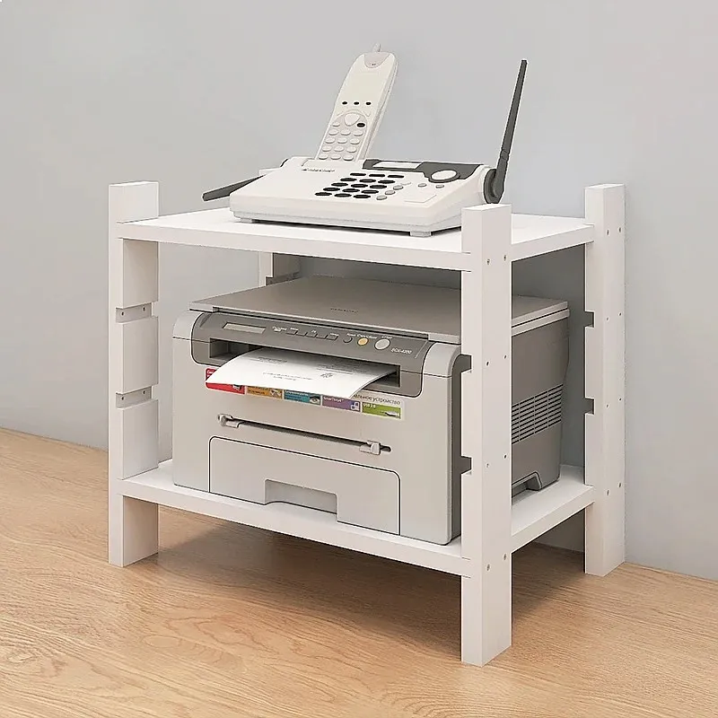 Minimalist Desktop Printer Stand Adjustable File Storage Home Collection Tool Space-Saving Modern Office Organizer