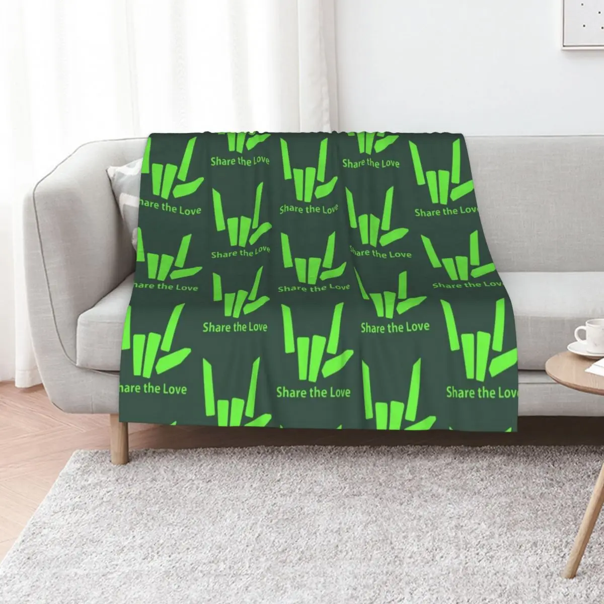 Get Here Kids Original share The Love Throw Blanket Furrys Sofa Weighted Camping Heavy Bed Fashionable Blankets