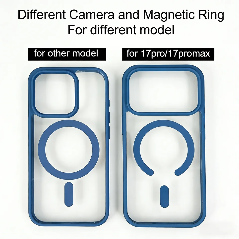 Funda transparente de lujo con carga inalámbrica magnética para iPhone 18 17 16 15 14 13 12 11 Pro Max Plus Air 17e, incluye cordón 5