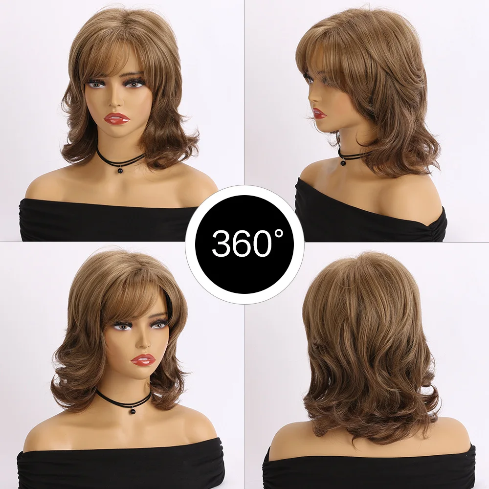 2026 Fashion Synthetic Wig for Women Long Wavy Cosplay Party Hairpiece Stylish Fiber Costume Headwear