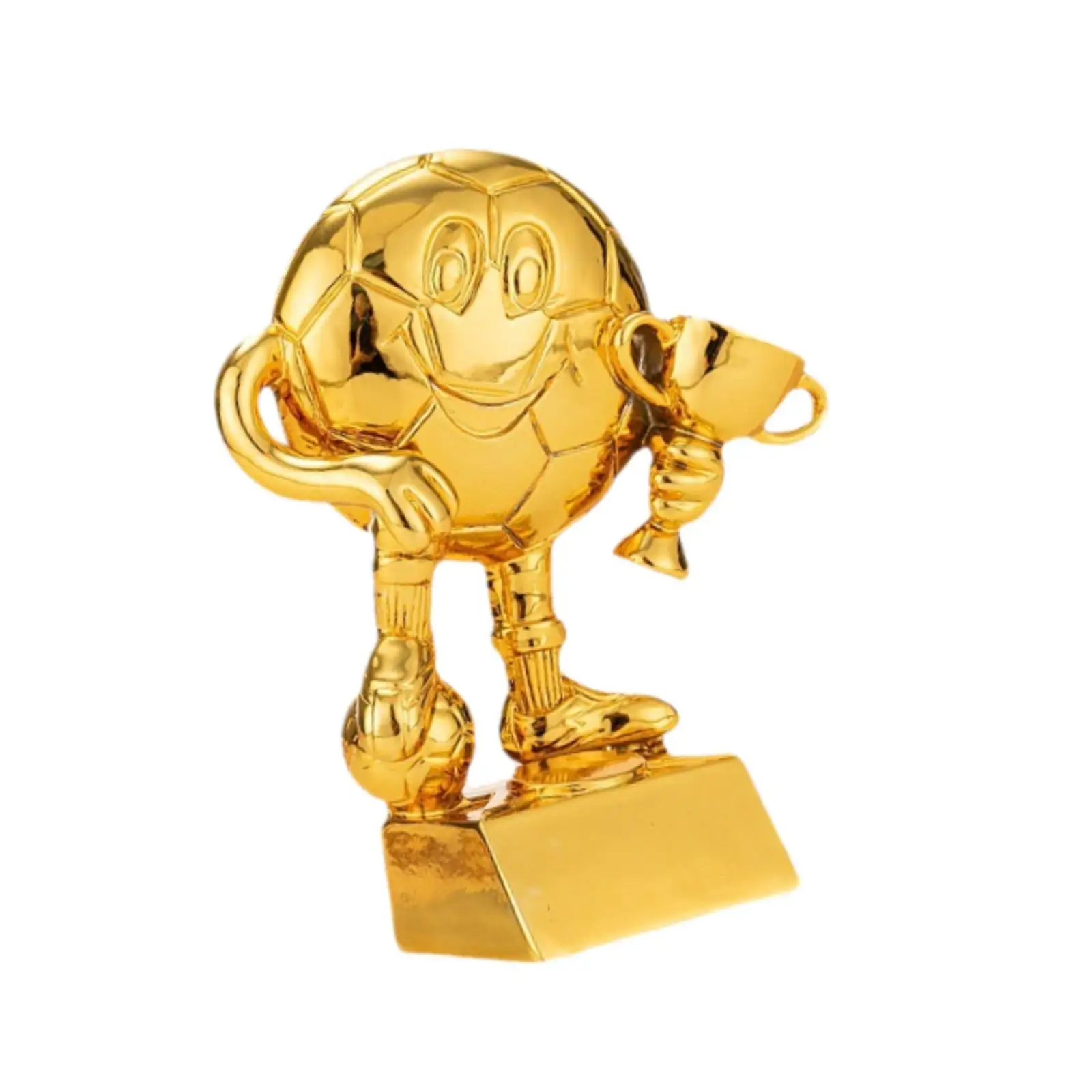 

Футбольный кубок для детей, декоративная статуэтка 5,7 дюйма, с гальваническим покрытием, сувенир для дома