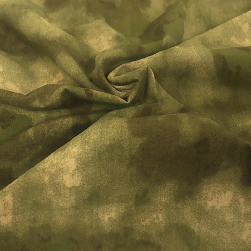 Thickened Polyester/Cotton Ruins Camouflage Fabric Washed Canvas Wear-resistant Fabric Autumn and Winter Garment