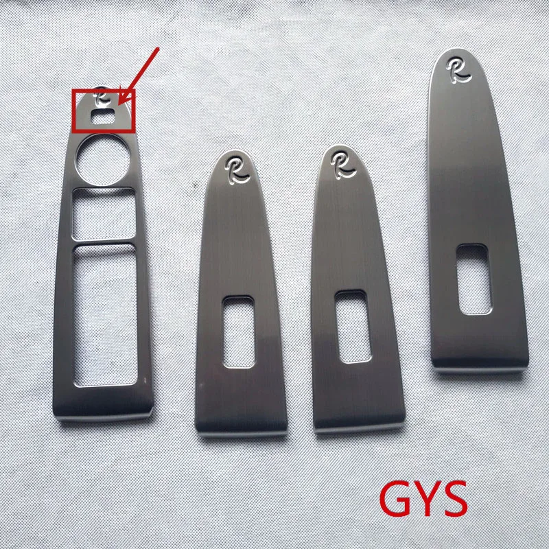 Interior Window Control Panel Trim Cover for Kia Sportage R 3 MK3 III 2011 2012 2013 2015 Metal Car Styling Accessories 4 Pcs