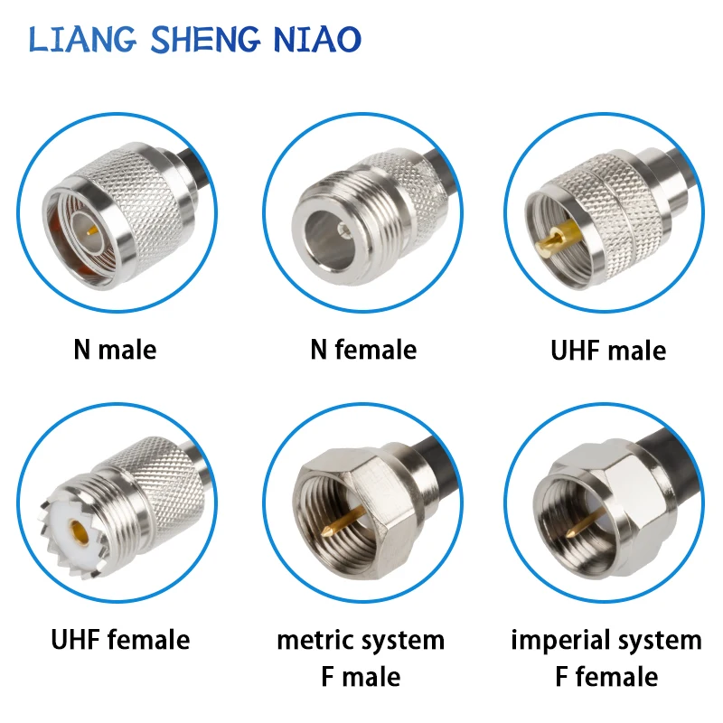 RG58 Coaxial Cable UHF PL259 male to N Male Female connector Pigtail Coax cable UHF to N to UHF male cable line 0.3M-30M