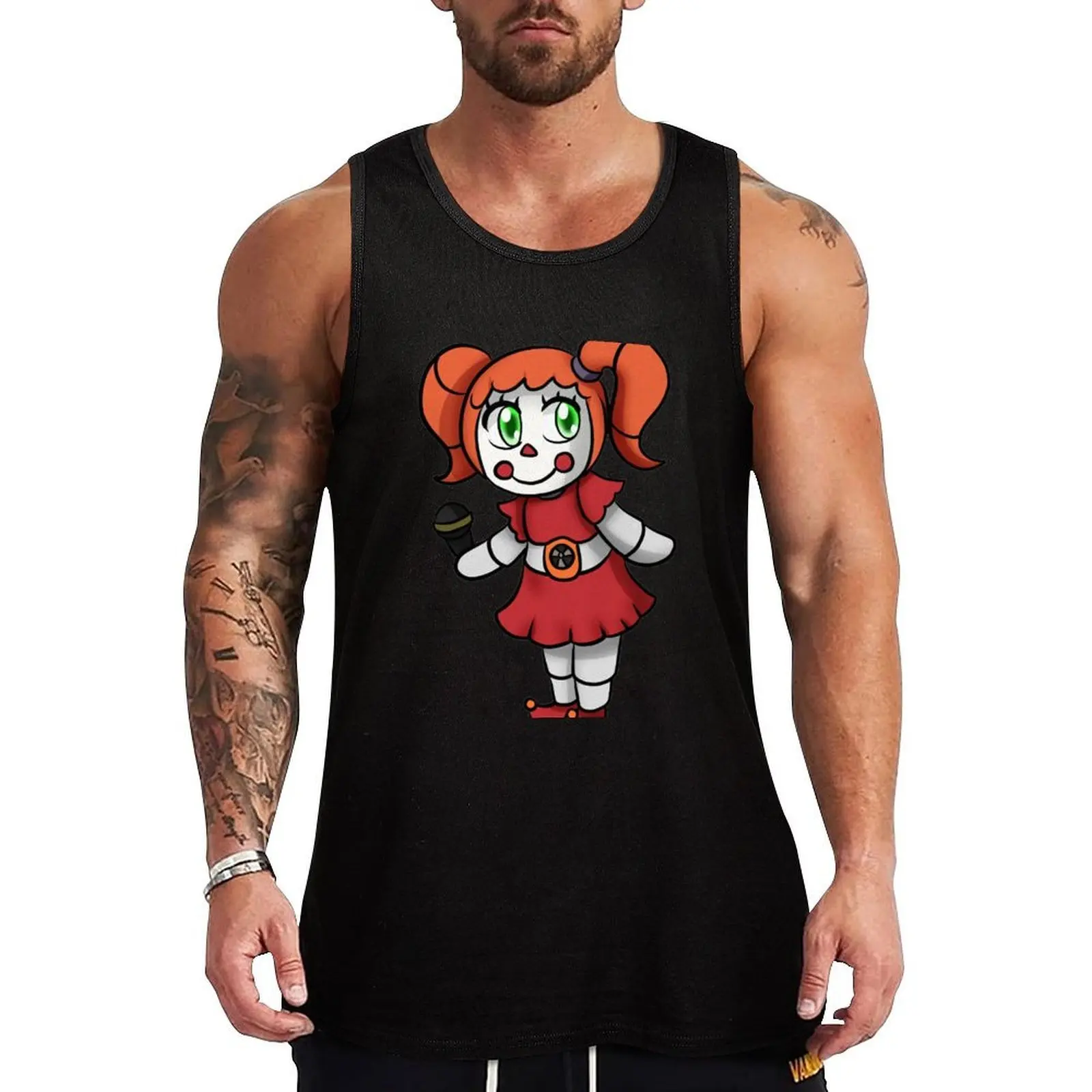 

Circus Baby Tank Top basketball clothing clothes for men summer sports t-shirts for men Japanese t-shirt