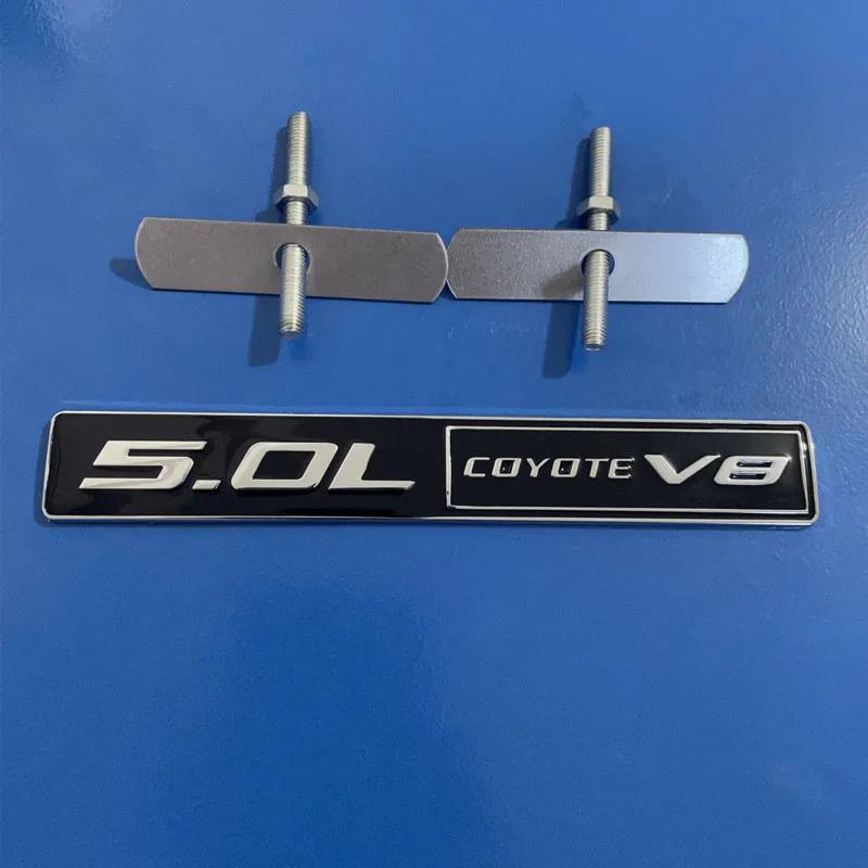 معدن 5.0L ذئب V8 غطاء المحرك الأمامي درابزين الخلفي الجذع ملصق مائي شعار شارة ملصق اكسسوارات ل F150 F250 FX4 موستانج شيلبي GT 5.0 #6