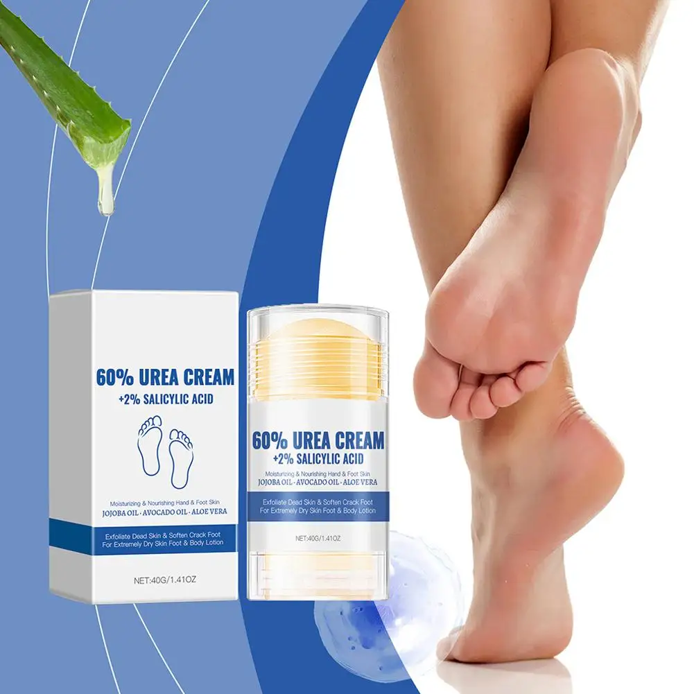 60% Urea Foot Hydrating Cream with 2% Salicylic Acid Gentle Moisturizing Dry Feet Exfoliation Softening Cracked Restorative W9D3