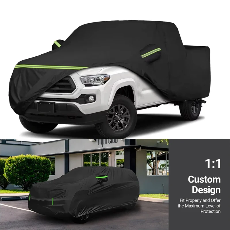 

Водонепроницаемые автомобильные чехлы для Toyota Tacoma 1995-2023, всепогодная защита с молнией, ветрозащитная, солнцезащитная, защита от ультрафиолета, пылезащитная