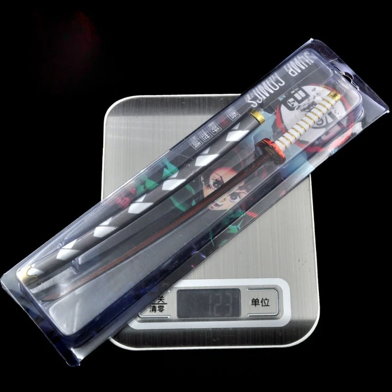 악마 슬레이어 일본 애니메이션 주변기기 Kamado Tanjirou/Agatsuma Zenitsu 금속 무기 모델 Collectible Desk 장식품 소년 장난감