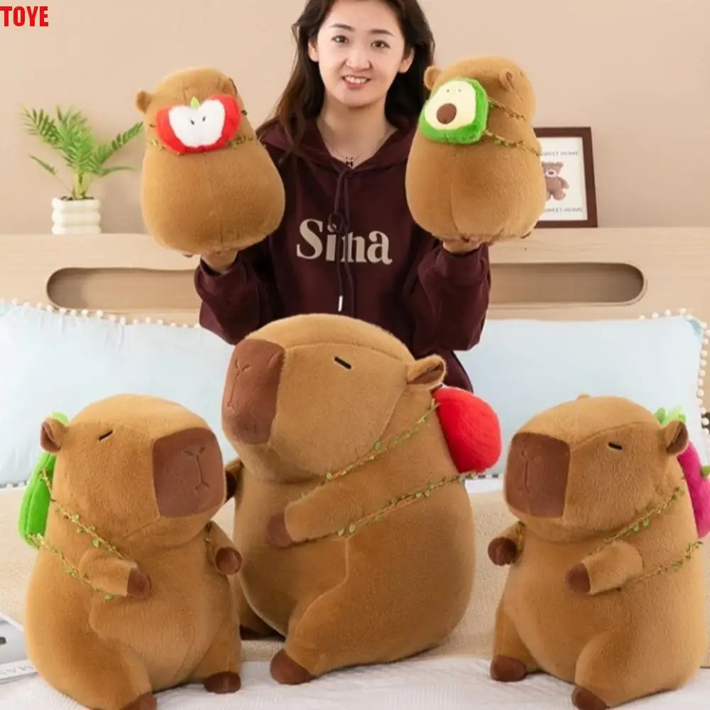 

Cartoon Capybara Plush Doll Simulation Fluffy Capybara Plush Toy Soft Cute Capibara Fluffty Doll Christmas Toy