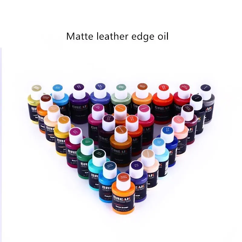 48 Colors Elastic Matte Edge Sealing Oil DIY Handmade Leather Bag Bag with Repair Edge Sealing Color Edge Oil Acrylic Paint