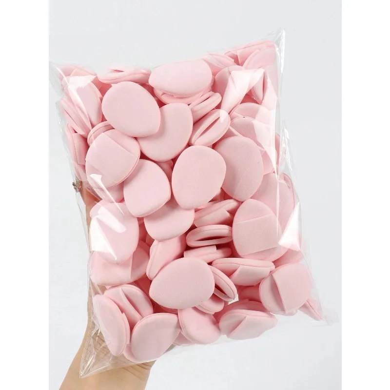 50 قطعة من منتفخة البودرة الصغيرة لوسادة الأصابع، مع منتفخة مسحوق وسادة هوائية، إسفنجة مزج خالية من اللاتكس ومنفخة مكياج لمستحضرات التجميل