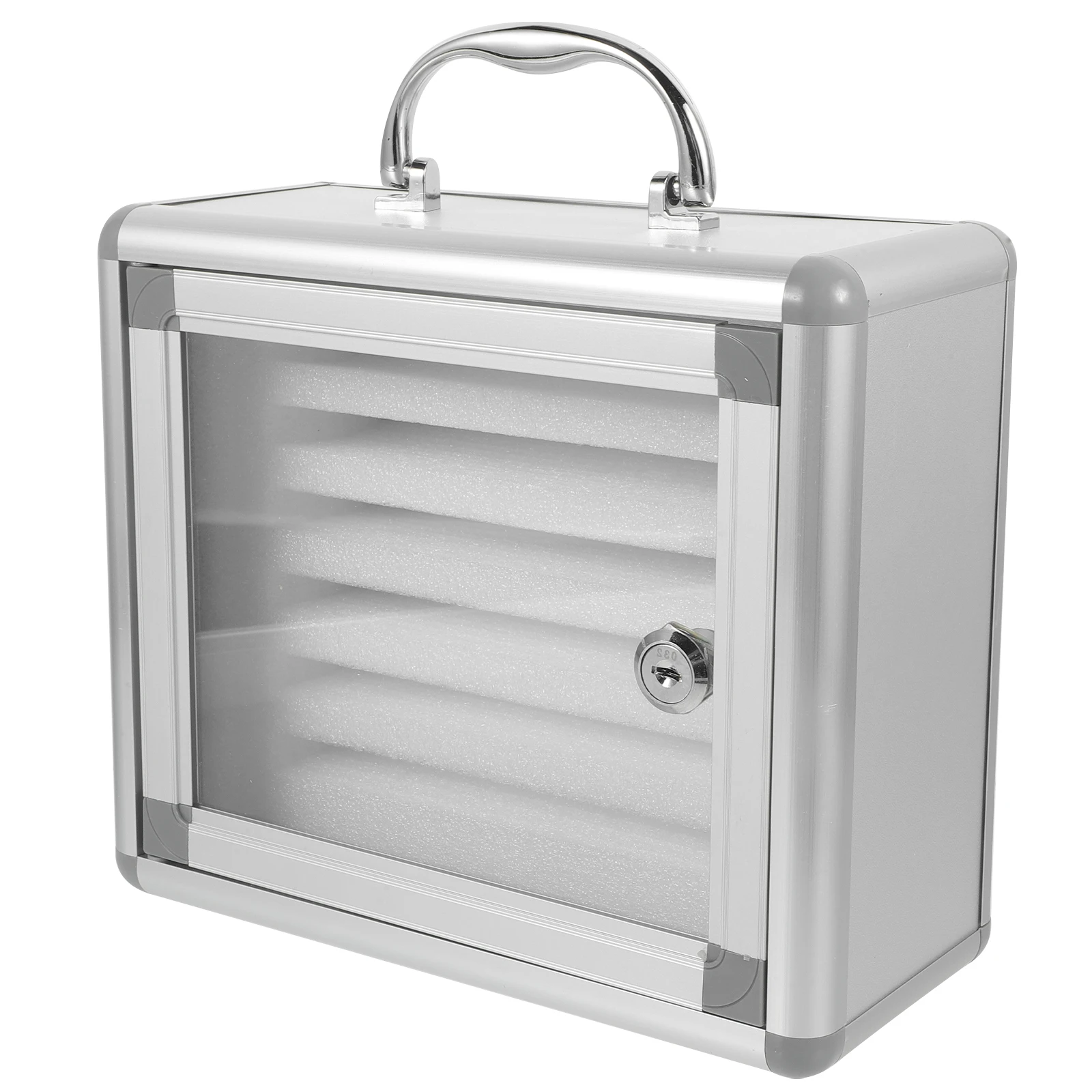 

Mobile Phone Storage Cabinet Cell Phone Locker Box Sturdy Case with Handle for Classroom Office Supplies Safety Organizer