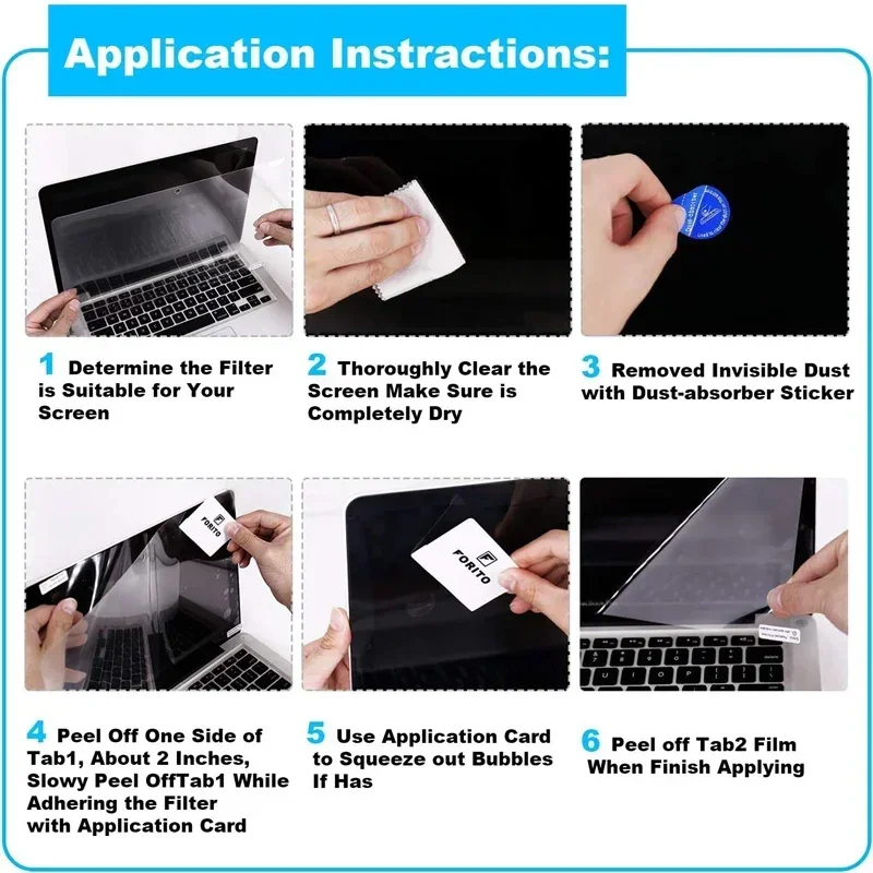 Notebook Screen Protector, Soft Film, Display Ratio 16:9, Fit para DELL, ASUS, Samsung, Lenovo, Toshiba Laptop, 15,6"